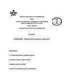 Diseño del Producto o Servicio