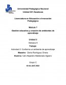 Gestión educativa y creación de ambientes de aprendizaje