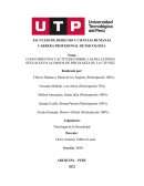 CONOCIMIENTOS Y ACTITUDES SOBRE LAS RELACIONES SEXUALES EN ALUMNOS DE PSICOLOGÍA DE LA UTP 2022