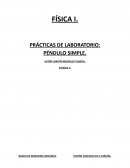 PRÁCTICAS DE LABORATORIO: PÉNDULO SIMPLE