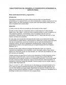 CARACTERISTICAS DEL DESARROLLO COGNOSCINTIVO ATENDIENDO AL ASPECTO FISICO