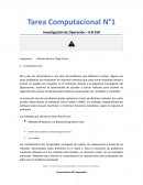 Tarea Computacional N°1 Investigación de Operación – ILN 250