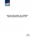ANALISIS CLIMA LABORAL DE LA EMPRESA MARYUN SEGURIDAD INDUSTRIAL LTDA.