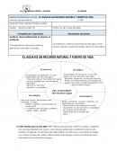 SESION DE PERSONAL SOCIAL: EL AGUA ES UN RECURSO NATURAL Y FUENTE DE VIDA