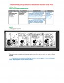 Alternativas para promover el desarrollo humano en el Perú