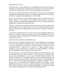 ATENCION EN EL AULA. Página 1