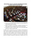 EDUCACIÓN Y SALUD, LOS EJES FUNDAMENTALES PARA LA NUEVA CONSTITUCIÓN DEL PÁIS