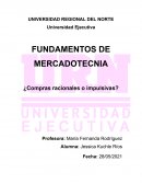 ¿Compras racionales o impulsivas?