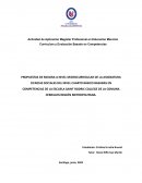 PROPUESTAS DE MEJORA A NIVEL MICROCURRICULAR DE LA ASIGNATURA CIENCIAS SOCIALES