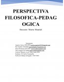 Perspectiva filosófica-pedagógica