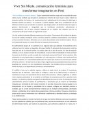 Vivir Sin Miedo, comunicación feminista para transformar imaginarios en Perú