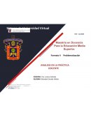 ANALISIS EN LA PRÁCTICA DOCENTE