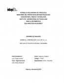 Informe de pasantias tesis EMPRESA: CORPORACIÓN AGUA PLUS, C.A