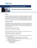 INDICE DE FORMULACION Y EVALUACON DE PROYECTO