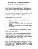 FORO TEMÁTICO – ELECTRÓNICA DE POTENCIA