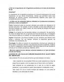 Cuál es la importancia de la Ingeniería económica en la toma de decisiones de las empresas?