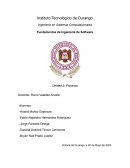 Proyecto. La Ingeniería de Software