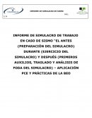 INFORME DE SIMULACRO DE TRABAJO EN CASO DE SISMO