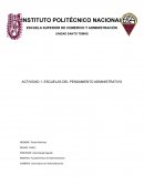 Escuelas del pensamiento administrativo