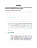 Didáctica .Componentes de la programación curricular