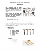 HERRAMIENTAS DE MANO MAS UTILIZADAS EN EL CAMPO AERONAUTICO