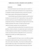 Implicaciones en la oferta y demanda de aceite comestible en Ecuador