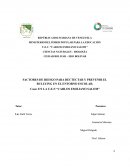 FACTORES DE RIESGO PARA DECTECTAR Y PREVENIR EL BULLYING EN EL ENTORNO ESCOLAR