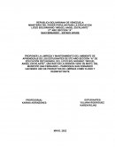 PROPONER LA LIMPIEZA Y MANTENIMIENTO DEL AMBIENTE DE APRENDIZAJE DE LOS ESTUDIANTES DE 5TO AÑO