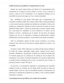 Análisis de factores que modifican en comportamiento en ventas