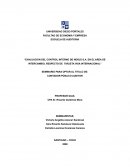 Informe de evaluación del control interno: Aplicación del marco regulatorio