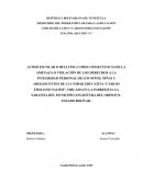 Acoso escolar o bullying como consecuencia de la amenaza o violación de los derechos a la integridad personal de los niños, niñas y adolescentes