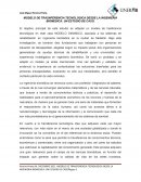 MODELO DE TRASNFERENCIA TECNOLOGICA DESDE LA INGENIERIA BIOMEDICA: UN ESTUDIO DE CASO