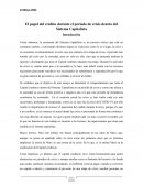 El papel del crédito durante el periodo de crisis dentro del Sistema Capitalista