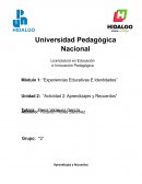 Aprendizajes y Recuerdos ¿Qué he aprendido de mi familia?