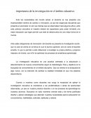 La importancia de la investigación en el ámbito educativo