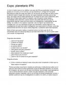 Expo; planetario IPN