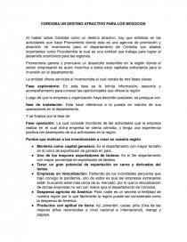 CORDOBA UN DESTINO ATRACTIVO PARA LOS NEGOCIOS. Página 1