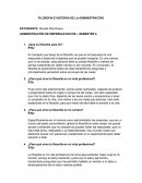 Filosofía e historia de la administración