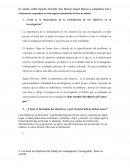Cuál es la importancia de la formulación de los objetivos en la investigación?