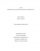 IMPORTANCIA DE LOS ELEMENTOS QUIMICOS EN LA INGENIERIA CIVIL