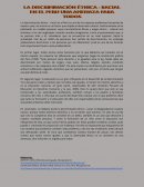 La discriminación étnica - racial en el Perú