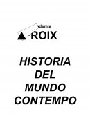 HISTORIA DEL MUNDO CONTEMPORÁNEO