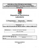 Rectificacion de Media Onda y Onda Completa