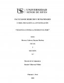 Violencia contra la mujer en el Perú
