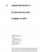 ADQUISICIONES Y ESTRATEGIAS DE FABRICACIÓN