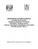 Análisis a priori de Grupo Televisa, S.A.B. y Subsidiarias