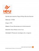 Planeación estratégica de un negocio