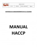SISTEMAS DE ASEGURAMIENTO DE LA CALIDAD MANUAL HACCP