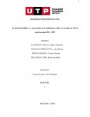 La violencia familiar y su repercusión en el rendimiento escolar de sus hijos en el Perú entre los años 2010 – 2019