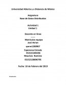 Base de Datos Distribuidas